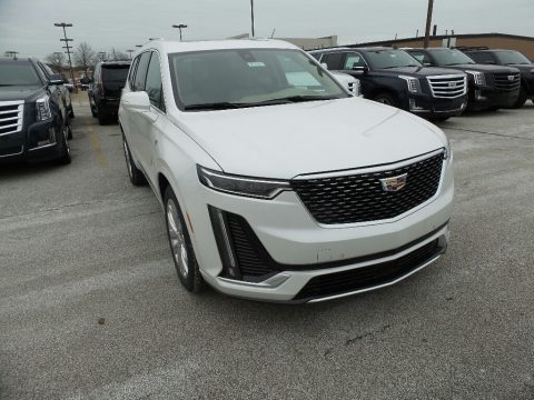 Crystal White Tricoat Cadillac XT6 Premium Luxury AWD.  Click to enlarge.