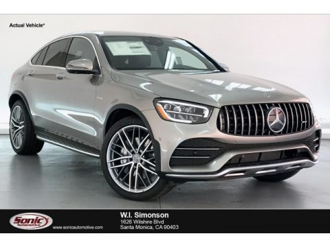 Mojave Silver Metallic Mercedes-Benz GLC AMG 43 4Matic Coupe.  Click to enlarge.
