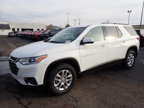 Summit White Chevrolet Traverse LT AWD.  Click to enlarge.