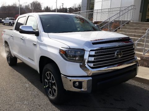 Super White Toyota Tundra Limited CrewMax 4x4.  Click to enlarge.