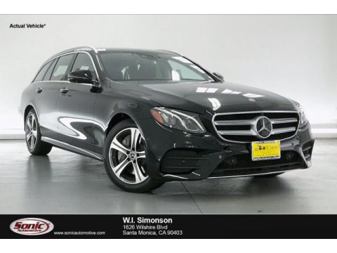 Black Mercedes-Benz E 450 4Matic Wagon.  Click to enlarge.