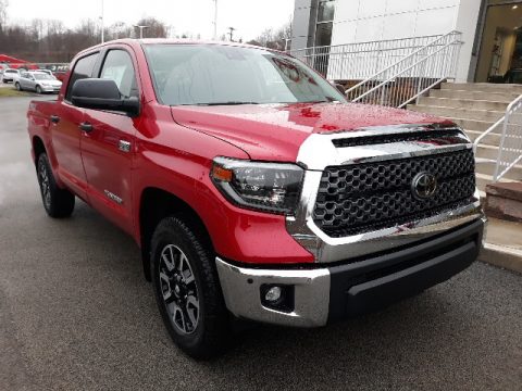 Barcelona Red Metallic Toyota Tundra TRD Off Road CrewMax 4x4.  Click to enlarge.