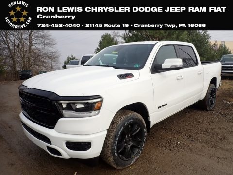 Bright White Ram 1500 Big Horn Night Edition Crew Cab 4x4.  Click to enlarge.