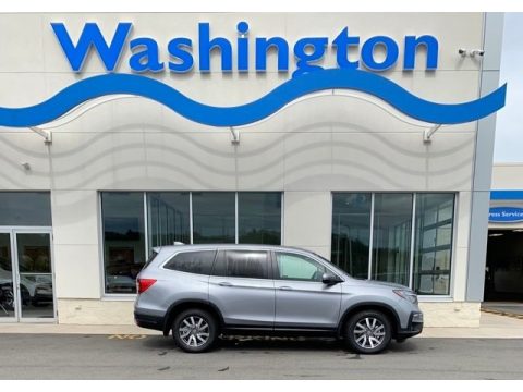 Lunar Silver Metallic Honda Pilot EX-L AWD.  Click to enlarge.