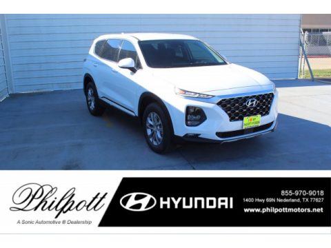 Quartz White Hyundai Santa Fe SEL.  Click to enlarge.