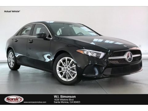 Night Black Mercedes-Benz A 220 Sedan.  Click to enlarge.