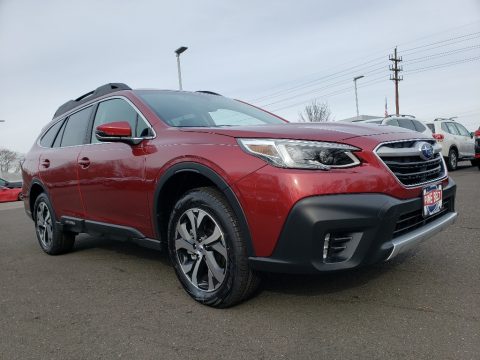 Crimson Red Pearl Subaru Outback 2.5i Limited.  Click to enlarge.