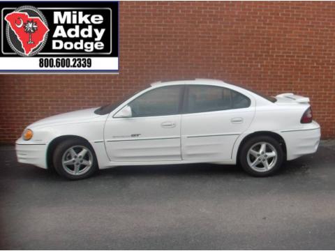 Arctic White Pontiac Grand Am GT Sedan.  Click to enlarge.
