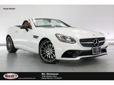 Polar White Mercedes-Benz SLC 300 Roadster.  Click to enlarge.