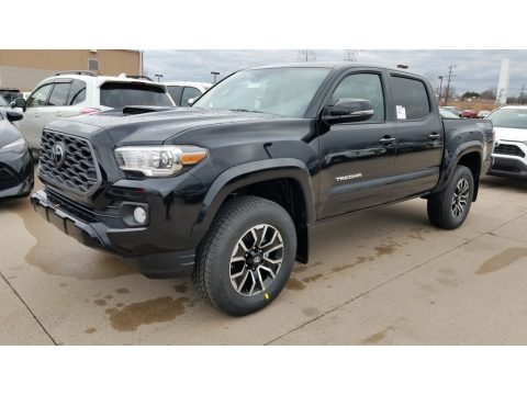 Midnight Black Metallic Toyota Tacoma TRD Sport Double Cab 4x4.  Click to enlarge.