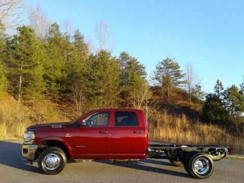 Delmonico Red Pearl Ram 3500 Tradesman Crew Cab 4x4 Chassis.  Click to enlarge.