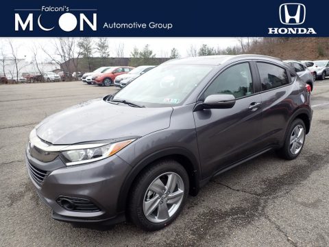 Modern Steel Metallic Honda HR-V EX AWD.  Click to enlarge.