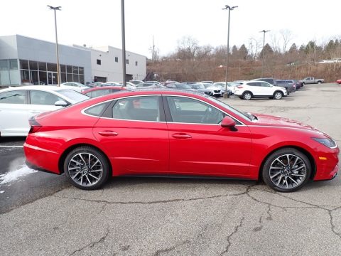 Calypso Red Hyundai Sonata Limited.  Click to enlarge.