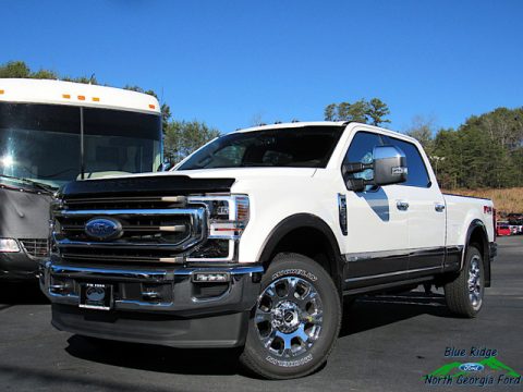 Star White Metallic Ford F250 Super Duty King Ranch Crew Cab 4x4.  Click to enlarge.