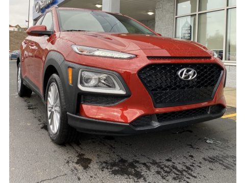Pulse Red Hyundai Kona SEL AWD.  Click to enlarge.