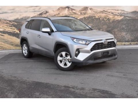 Silver Sky Metallic Toyota RAV4 XLE AWD.  Click to enlarge.
