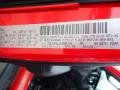 Jeep Color Code PRC Firecracker Red #15
