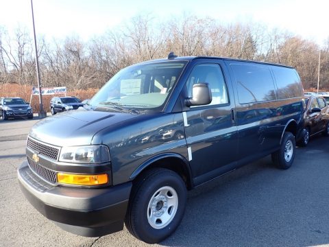 Shadow Gray Metallic Chevrolet Express 2500 Cargo WT.  Click to enlarge.
