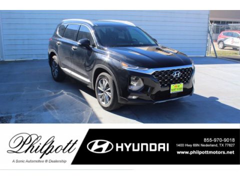 Twilight Black Hyundai Santa Fe SEL.  Click to enlarge.