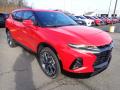 Front 3/4 View of 2020 Chevrolet Blazer RS AWD #7
