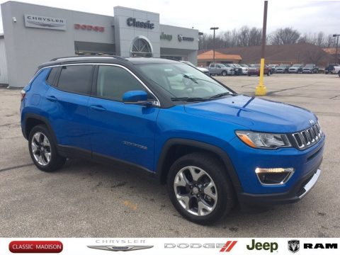 Laser Blue Pearl Jeep Compass Limted 4x4.  Click to enlarge.
