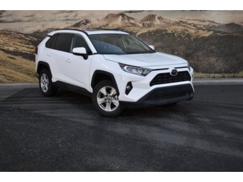 Super White Toyota RAV4 XLE AWD.  Click to enlarge.