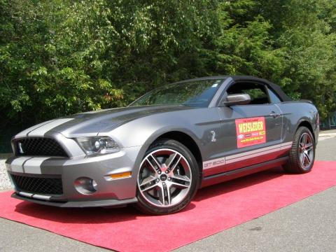 Sterling Grey Metallic 2010 Ford Mustang Shelby GT500 Convertible with 