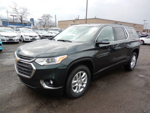 Graphite Metallic Chevrolet Traverse LT AWD.  Click to enlarge.