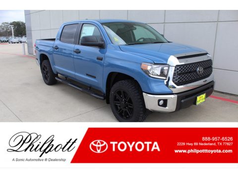 Cavalry Blue Toyota Tundra TSS Off Road CrewMax 4x4.  Click to enlarge.