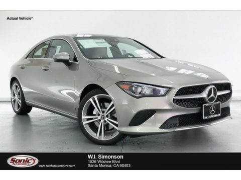 Mojave Silver Metallic Mercedes-Benz CLA 250 Coupe.  Click to enlarge.