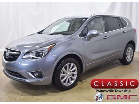 Satin Steel Metallic Buick Envision Essence AWD.  Click to enlarge.