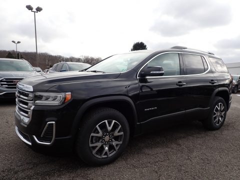 Ebony Twilight Metallic GMC Acadia SLE AWD.  Click to enlarge.