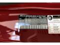 Mercedes-Benz Color Code 993 designo Patagonia Red Metallic #11