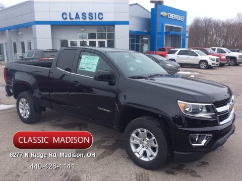Black Chevrolet Colorado LT Extended Cab.  Click to enlarge.