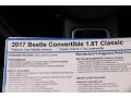  2017 Volkswagen Beetle 1.8T Classic Convertible Window Sticker #19