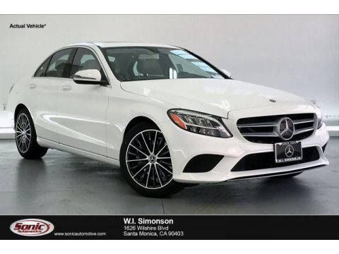 Polar White Mercedes-Benz C 300 Sedan.  Click to enlarge.