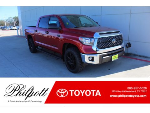 Barcelona Red Metallic Toyota Tundra TSS Off Road CrewMax 4x4.  Click to enlarge.