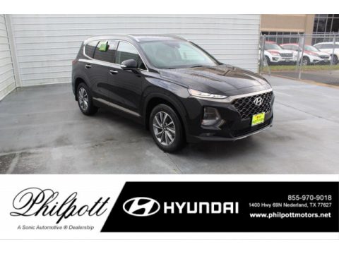 Twilight Black Hyundai Santa Fe Limited.  Click to enlarge.
