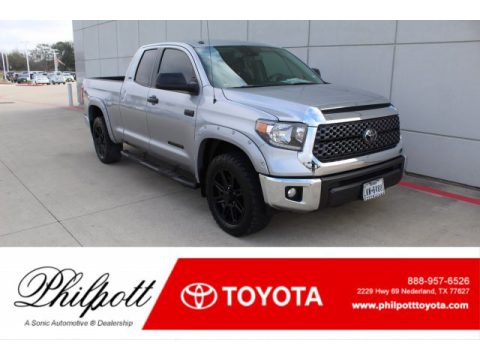 Silver Sky Metallic Toyota Tundra TSS Off Road Double Cab 4x4.  Click to enlarge.