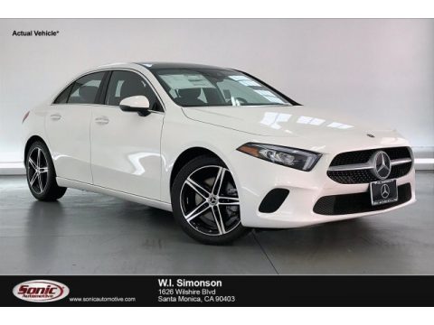 Polar White Mercedes-Benz A 220 Sedan.  Click to enlarge.