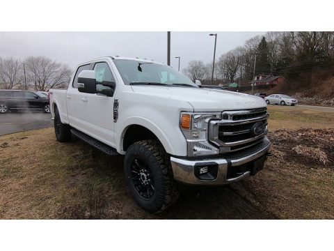Oxford White Ford F250 Super Duty Lariat Crew Cab 4x4 Tremor Off-Road Package.  Click to enlarge.
