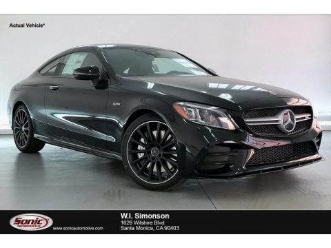 Black Mercedes-Benz C AMG 43 4Matic Coupe.  Click to enlarge.
