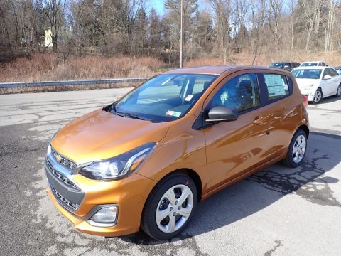Orange Burst Metallic Chevrolet Spark LS.  Click to enlarge.