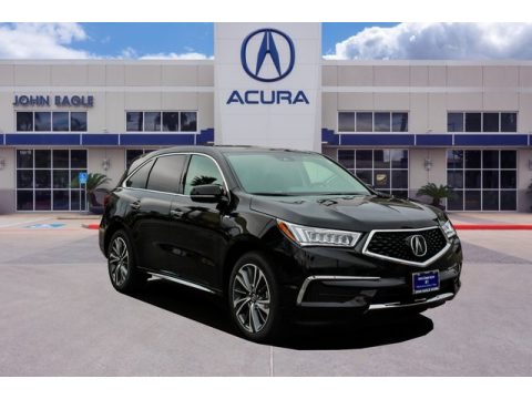 Majestic Black Pearl Acura MDX Sport Hybrid SH-AWD.  Click to enlarge.