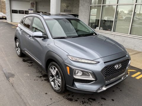 Sonic Silver Hyundai Kona Limited AWD.  Click to enlarge.
