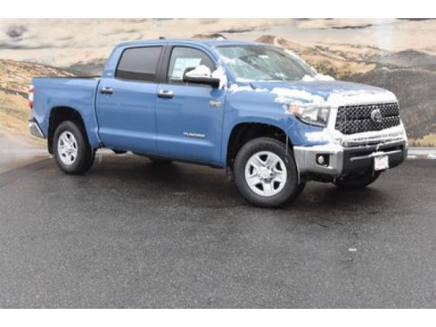 Cavalry Blue Toyota Tundra SR5 CrewMax 4x4.  Click to enlarge.