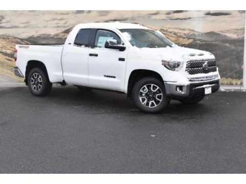 Super White Toyota Tundra TRD Off Road Double Cab 4x4.  Click to enlarge.