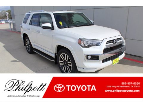 Blizzard White Pearl Toyota 4Runner Limited.  Click to enlarge.