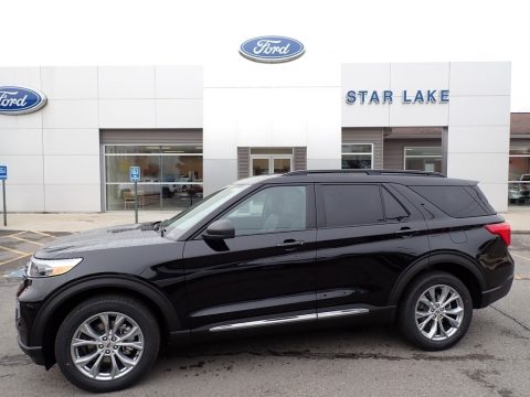 Agate Black Metallic Ford Explorer XLT 4WD.  Click to enlarge.