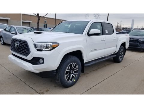 Super White Toyota Tacoma TRD Sport Double Cab 4x4.  Click to enlarge.